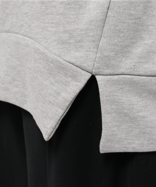 Heather（ヘザー）の「ハイネックウラケBIGプルオーバー　705643（スウェット・レディース・グレー/ブラック・FREE）」の8枚目の写真