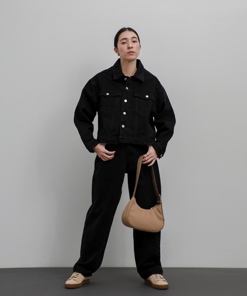 select MOCA（セレクトモカ）の「ハーフムーンワンハンドルバッグ（ショルダーバッグ・レディース・ブラック/ベージュ/ブルー・FREE）」の14枚目の写真