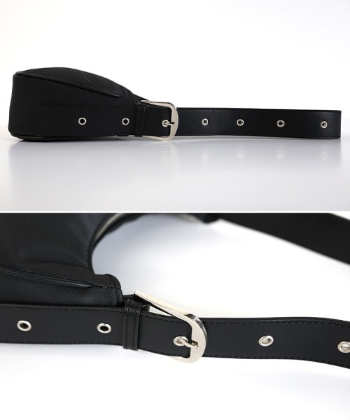 select MOCA（セレクトモカ）の「ハーフムーンワンハンドルバッグ（ショルダーバッグ・レディース・ブラック/ベージュ/ブルー・FREE）」の10枚目の写真