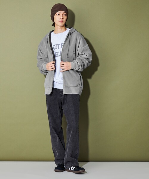 CITEN（シテン）の「＜CITEN＞フリースボンディングフードブルゾン（ブルゾン・メンズ・ブラック/グレー/オフホワイト・L/M）」の6枚目の写真