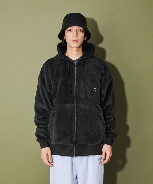 CITEN（シテン）の「＜CITEN＞フリースボンディングフードブルゾン（ブルゾン・メンズ・ブラック/グレー/オフホワイト・L/M）」の7枚目の写真
