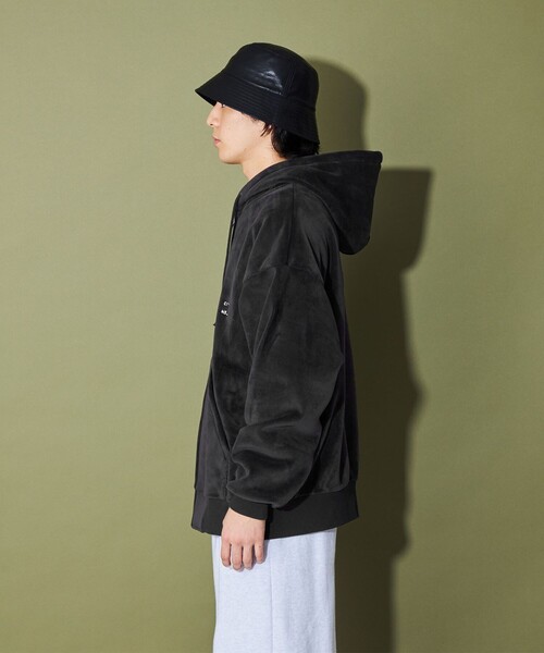 CITEN（シテン）の「＜CITEN＞フリースボンディングフードブルゾン（ブルゾン・メンズ・ブラック/グレー/オフホワイト・L/M）」の8枚目の写真