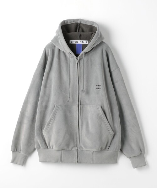 CITEN（シテン）の「＜CITEN＞フリースボンディングフードブルゾン（ブルゾン・メンズ・ブラック/グレー/オフホワイト・L/M）」の13枚目の写真