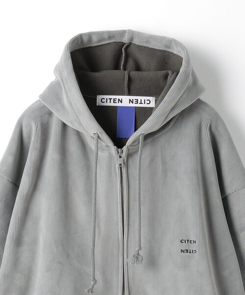 CITEN（シテン）の「＜CITEN＞フリースボンディングフードブルゾン（ブルゾン・メンズ・ブラック/グレー/オフホワイト・L/M）」の15枚目の写真