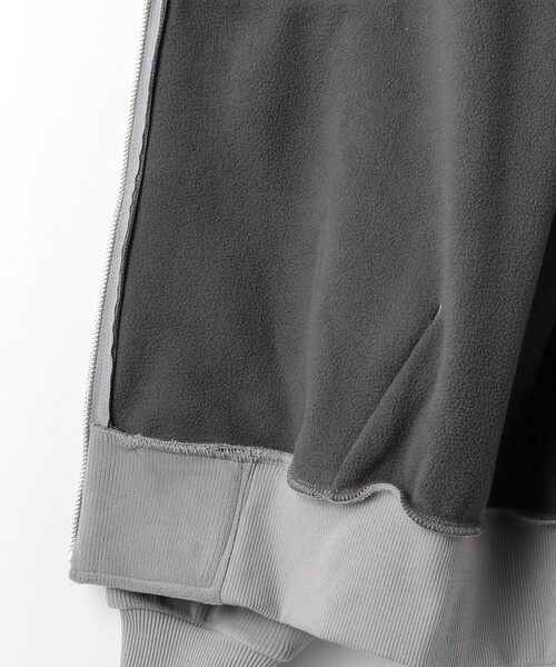 CITEN（シテン）の「＜CITEN＞フリースボンディングフードブルゾン（ブルゾン・メンズ・ブラック/グレー/オフホワイト・L/M）」の19枚目の写真