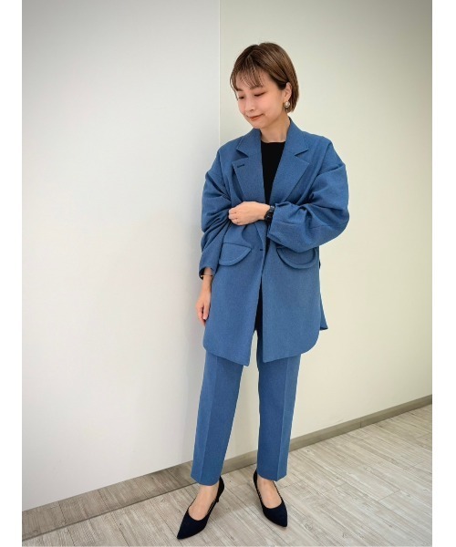 mizuiroind 24AW ウールワイドテーラードジャケット　ジャコット mizuiro ind Autumn & Winter 2024 Outer Collection