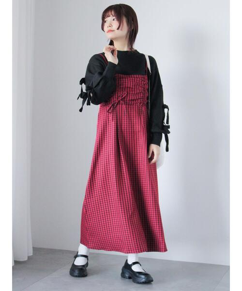 ehka sopo（エヘカソポ）の「ギンガムチェックドロストキャミ