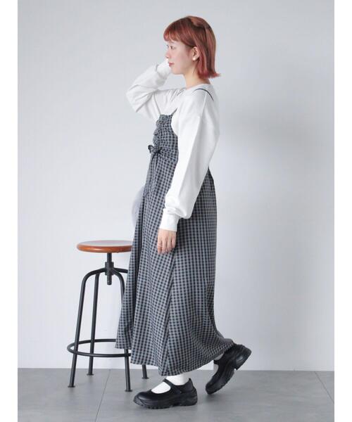 ehka sopo（エヘカソポ）の「ギンガムチェックドロストキャミ