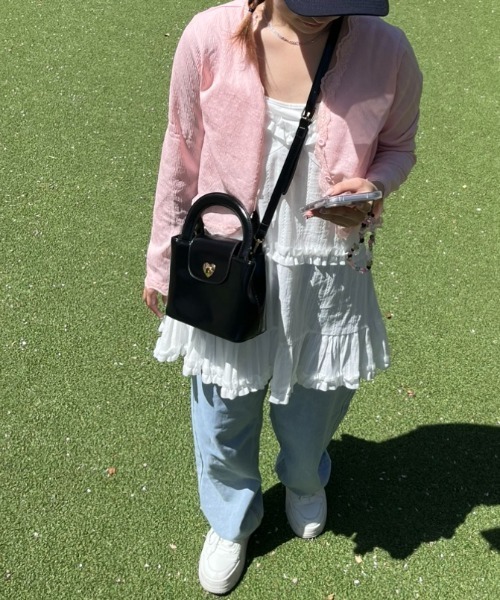 paravion（パラビオン）の「ハートボタンバッグ（トートバッグ・レディース・ブラック・FREE）」の12枚目の写真