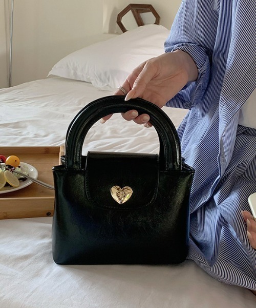 paravion（パラビオン）の「ハートボタンバッグ（トートバッグ・レディース・ブラック・FREE）」の21枚目の写真