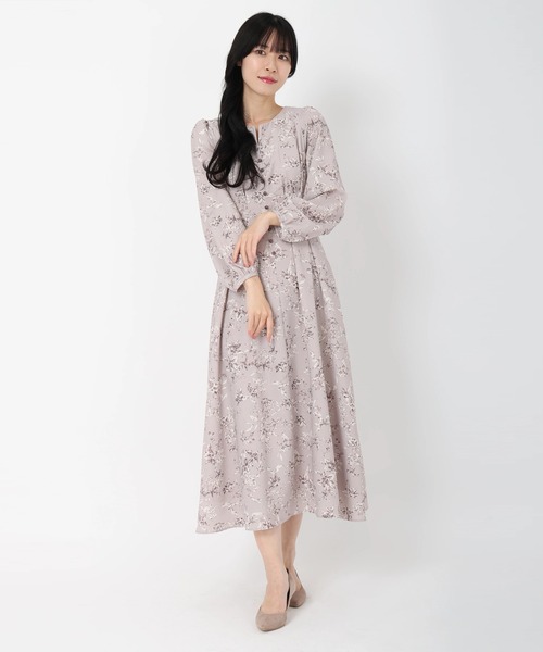 【美品】ストロベリーフィールズ ♡花柄 フラワープリントワンピース STRAWBERRY-FIELDS（ストロベリーフィールズ）｜フラワー