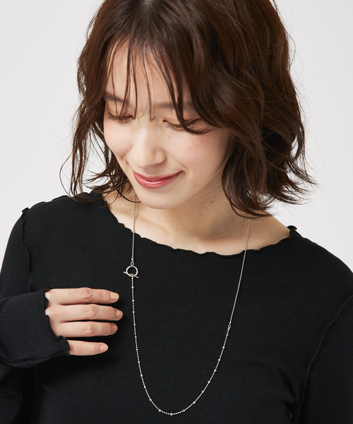 abahouse mavie(アバハウスマヴィ)の「ミニボールチェーンコンビネックレス(ネックレス・レディース・シルバー/ゴールド・フリー)」の4枚目の写真