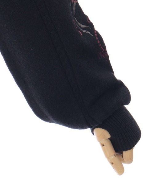 axes femme（アクシーズファム）の「タッセル刺繍チャイナ風カーディガン（カーディガン/ボレロ・レディース・ワイン/ブラック/ホワイト・FREE）」の13枚目の写真