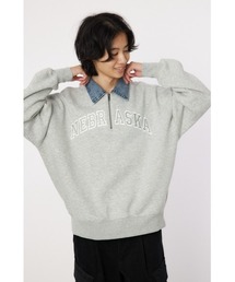 NEBRASKA ハーフジップトップス
