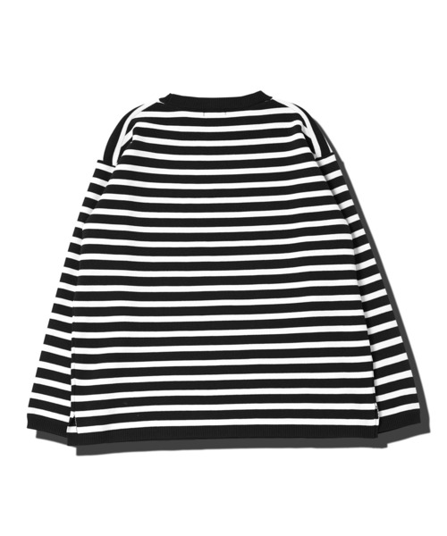 jiggys shop(ジギーズショップ)の「ドライタッチボーダーニットセーター(ニット/セーター・メンズ・ブラック×ホワイト/ホワイト×ブラック/グレー系その他・X-LARGE/LARGE/MEDIUM)」の10枚目の写真