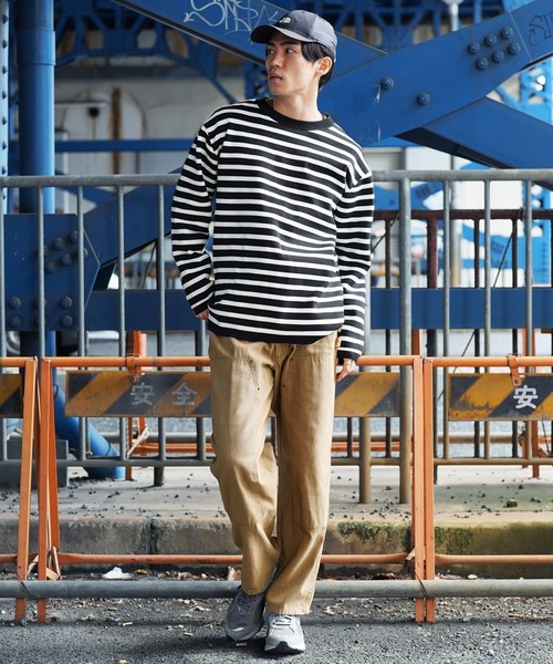 jiggys shop(ジギーズショップ)の「ドライタッチボーダーニットセーター(ニット/セーター・メンズ・ブラック×ホワイト/ホワイト×ブラック/グレー系その他・X-LARGE/LARGE/MEDIUM)」の6枚目の写真