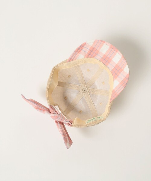 BEAMS mini（ビームスミニ）の「ポリジュート リボンキャップ 2025SS（キャップ・キッズ・ナチュラル/ライトブラウン・ONE SIZE）」の10枚目の写真