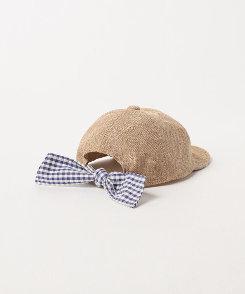 BEAMS mini（ビームスミニ）の「ポリジュート リボンキャップ 2025SS（キャップ・キッズ・ナチュラル/ライトブラウン・ONE SIZE）」の12枚目の写真