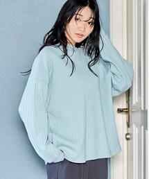 リピロンT / ワイドリブロングスリーブTシャツ