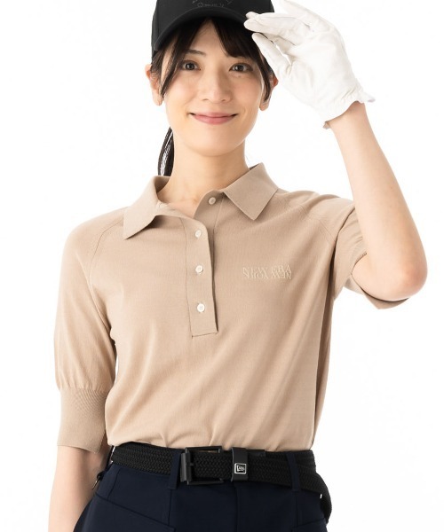 未使用品 NEW ERA GOLF ポロシャツ サイズL レディース ニューエラ NEW ERA ポロシャツ ポロ ニューエラ ゴルフ レディース