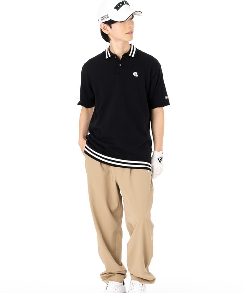 ニューエラgolf newera ゴルフウェア　サマー　ニット　ポロシャツ ニューエラ ゴルフ 半袖ポロシャツ サマーニット（ポロシャツ
