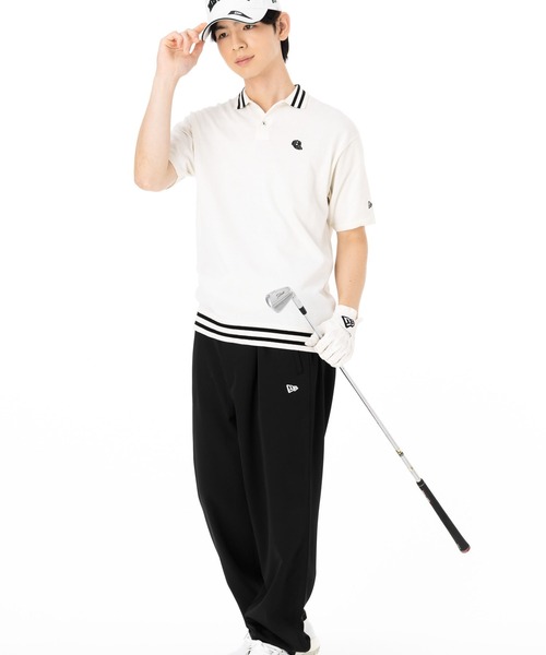 ニューエラgolf newera ゴルフウェア　サマー　ニット　ポロシャツ ニューエラ ゴルフ 半袖ポロシャツ サマーニット（ポロシャツ