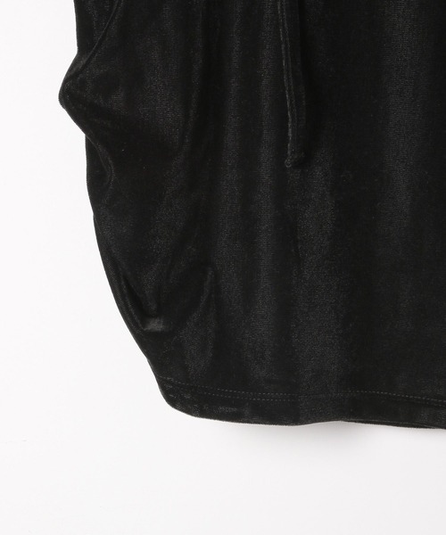 Heather（ヘザー）の「タイ付きベロアカットソー　322105（Tシャツ/カットソー・レディース・ブラック/アイボリー/ダークブルー・FREE）」の10枚目の写真