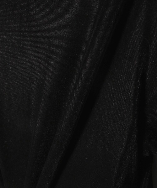 Heather（ヘザー）の「タイ付きベロアカットソー　322105（Tシャツ/カットソー・レディース・ブラック/アイボリー/ダークブルー・FREE）」の15枚目の写真