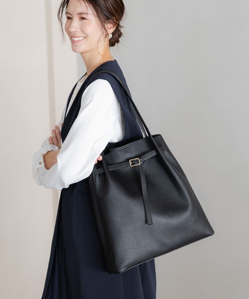 Elura（エルーラ）の「＜2025ceremony＞ベルトリュクストート/288157（トートバッグ・レディース・ベージュ/アイボリー/ブラック・ONE SIZE）」の4枚目の写真