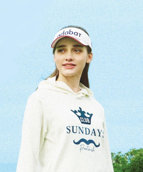 adabat(アダバット)の「【新レーベル ADABAT NAVY】サンデーズバイザー(サンバイザー・レディース・ネイビー/ブラック/ホワイト/レッド系1・00)」の1枚目の写真