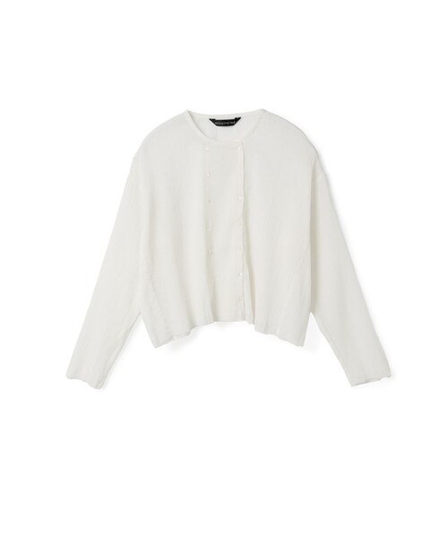 セール】mizuiro ind コットンクレープショートシャツ（シャツ