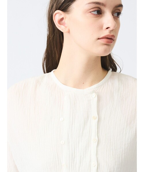 mizuiro ind / ミズイロインド mizuiro ind コットンクレープショートシャツ mizuiro ind コットンクレープショートシャツ｜ MARcourt ONLINE