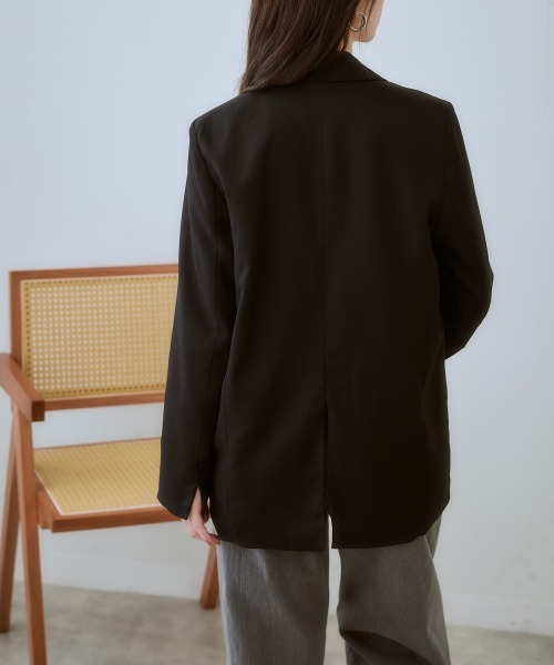 nissen（ニッセン）の「オーバーサイズテーラードジャケット（テーラードジャケット・レディース・ブラック/ベージュ・S/3L/LL/L/M）」の18枚目の写真