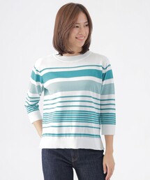 searoomlynn ランダムボーダークルーネックニット ランダムボーダークルーネックニット