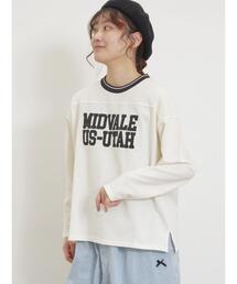 Samansa Mos2 | ワッペンロゴスウェット(Tシャツ/カットソー)