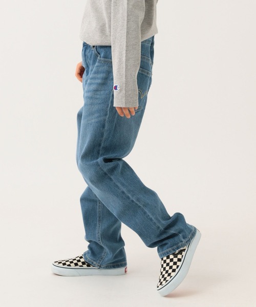 EDWIN（エドウィン）の「【EDWIN(エドウイン)】別注JERSEYS(KIDS)（デニムパンツ・キッズ・ライトブルー/ネイビー・130cm/160cm/150cm/140cm）」の4枚目の写真