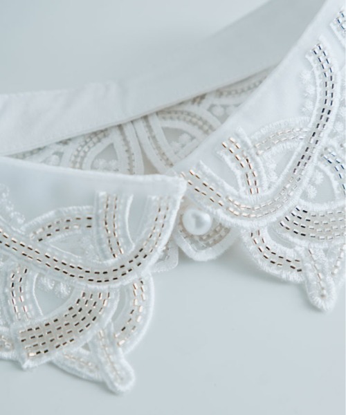 kirakiraShop(キラキラショップ)の「ビーズ 刺繍 シアー 付け襟(付け襟・レディース・C/B/A・FREE)」の19枚目の写真