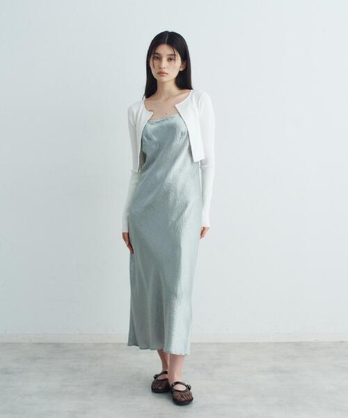 CODE A(コードエー)の「◆stretch hook cardigan(カーディガン/ボレロ・レディース・ホワイト/ブラック系2/ブラック・00)」の4枚目の写真