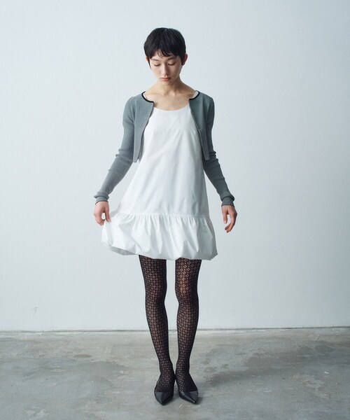 CODE A(コードエー)の「◆stretch hook cardigan(カーディガン/ボレロ・レディース・ホワイト/ブラック系2/ブラック・00)」の22枚目の写真