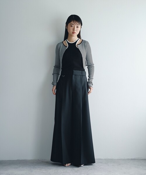 CODE A(コードエー)の「◆stretch hook cardigan(カーディガン/ボレロ・レディース・ホワイト/ブラック系2/ブラック・00)」の17枚目の写真