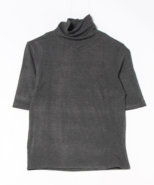 aimoha(アイモハ)の「ハイネックフィットデザイントップス (SS)(Tシャツ/カットソー・レディース・チョコ/ダークグレー/ワインレッド/グレー/ブラック/ホワイト・FREE)」の19枚目の写真