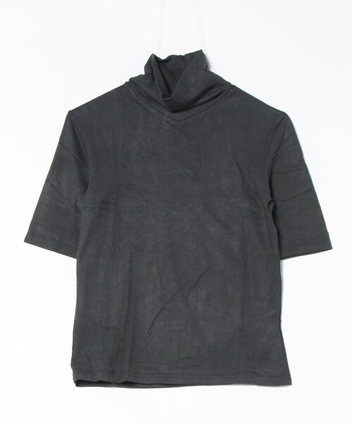 aimoha(アイモハ)の「ハイネックフィットデザイントップス (SS)(Tシャツ/カットソー・レディース・チョコ/ダークグレー/ワインレッド/グレー/ブラック/ホワイト・FREE)」の20枚目の写真
