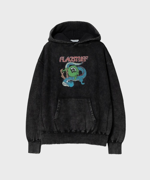 F-LAGSTUF-F（フラグスタフ）の「CAMACHO HOODIE（パーカー・メンズ・ブラック/グレー・MEDIUM/LARGE/X-LARGE）」の2枚目の写真