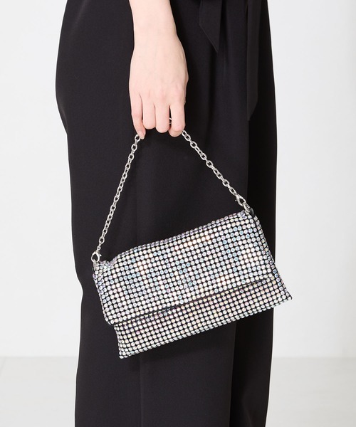 ORiental TRaffic（オリエンタルトラフィック）の「3wayビジュースクエアバッグ/MOB020（クラッチバッグ・レディース・レインボー/ゴールド・ﾌﾘ-）」の2枚目の写真