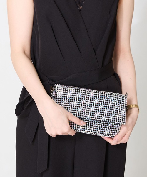 ORiental TRaffic（オリエンタルトラフィック）の「3wayビジュースクエアバッグ/MOB020（クラッチバッグ・レディース・レインボー/ゴールド・ﾌﾘ-）」の9枚目の写真