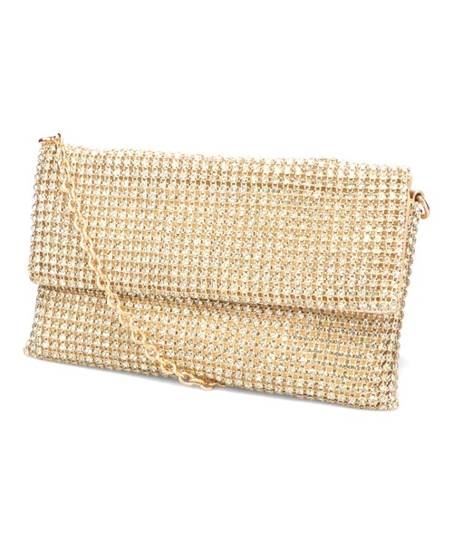 ORiental TRaffic（オリエンタルトラフィック）の「3wayビジュースクエアバッグ/MOB020（クラッチバッグ・レディース・レインボー/ゴールド・ﾌﾘ-）」の4枚目の写真