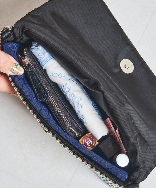 ORiental TRaffic（オリエンタルトラフィック）の「3wayビジュースクエアバッグ/MOB020（クラッチバッグ・レディース・レインボー/ゴールド・ﾌﾘ-）」の19枚目の写真