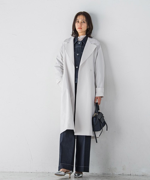 LAUTREAMONT（ロートレアモン）の「防シワUVトレンチコート≪手洗い可能≫（トレンチコート・レディース・ベージュ/ネイビー・9号/7号）」の9枚目の写真