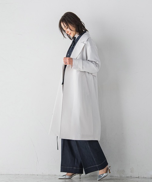 LAUTREAMONT（ロートレアモン）の「防シワUVトレンチコート≪手洗い可能≫（トレンチコート・レディース・ベージュ/ネイビー・9号/7号）」の12枚目の写真