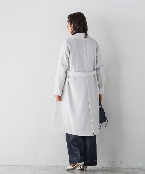 LAUTREAMONT（ロートレアモン）の「防シワUVトレンチコート≪手洗い可能≫（トレンチコート・レディース・ベージュ/ネイビー・9号/7号）」の13枚目の写真